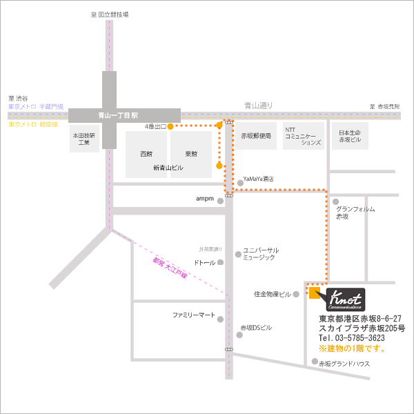 地図 - Knot Communications - ノット・コミュニケーションズ